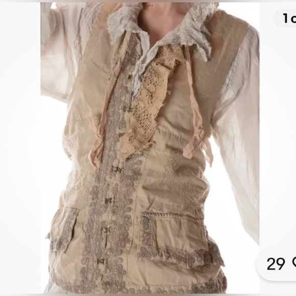 Magnolia Pearl Starla Vest in Vellum - Picture 7 of 9